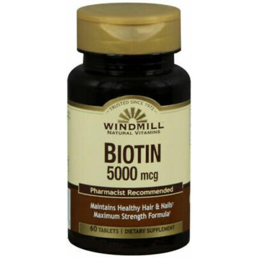 BIOTIN 50000 MCG 60 CAPS